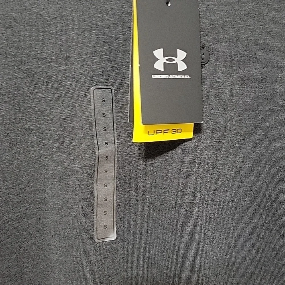 Under Armour Mens The Playoff Polo Shirt‎ Small Gray Short Sleeve UPF 30 New